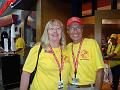 Theresa & Rich in their volunteer shirts
